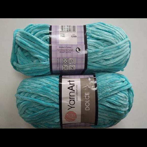 🍁Soft velvet blue yarn🍁 - Picture 5 of 5